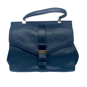 KATE SPADE pebbled black cow leather satchel